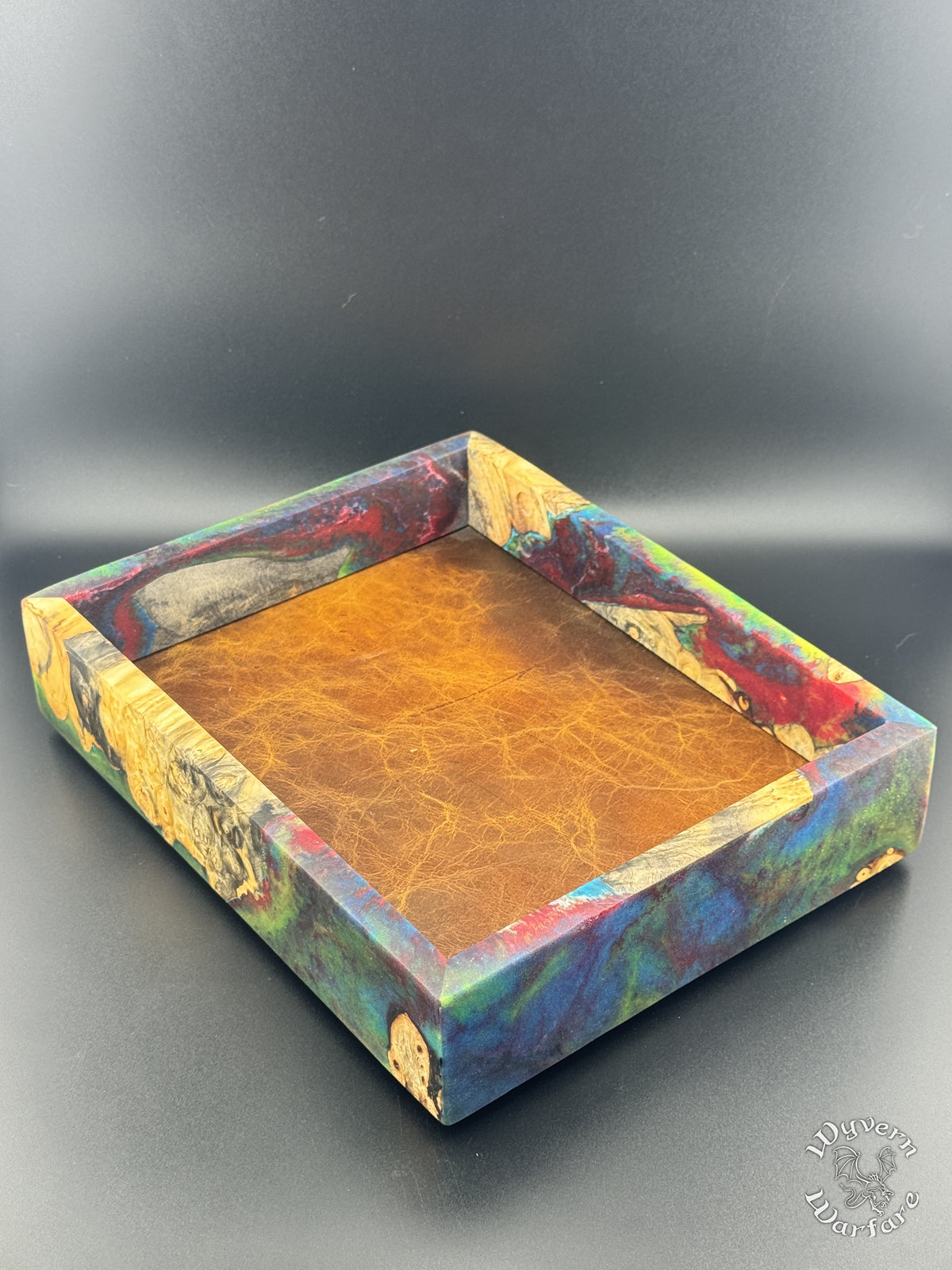 Fst05 - Burl Wood and Resin Dice Tray