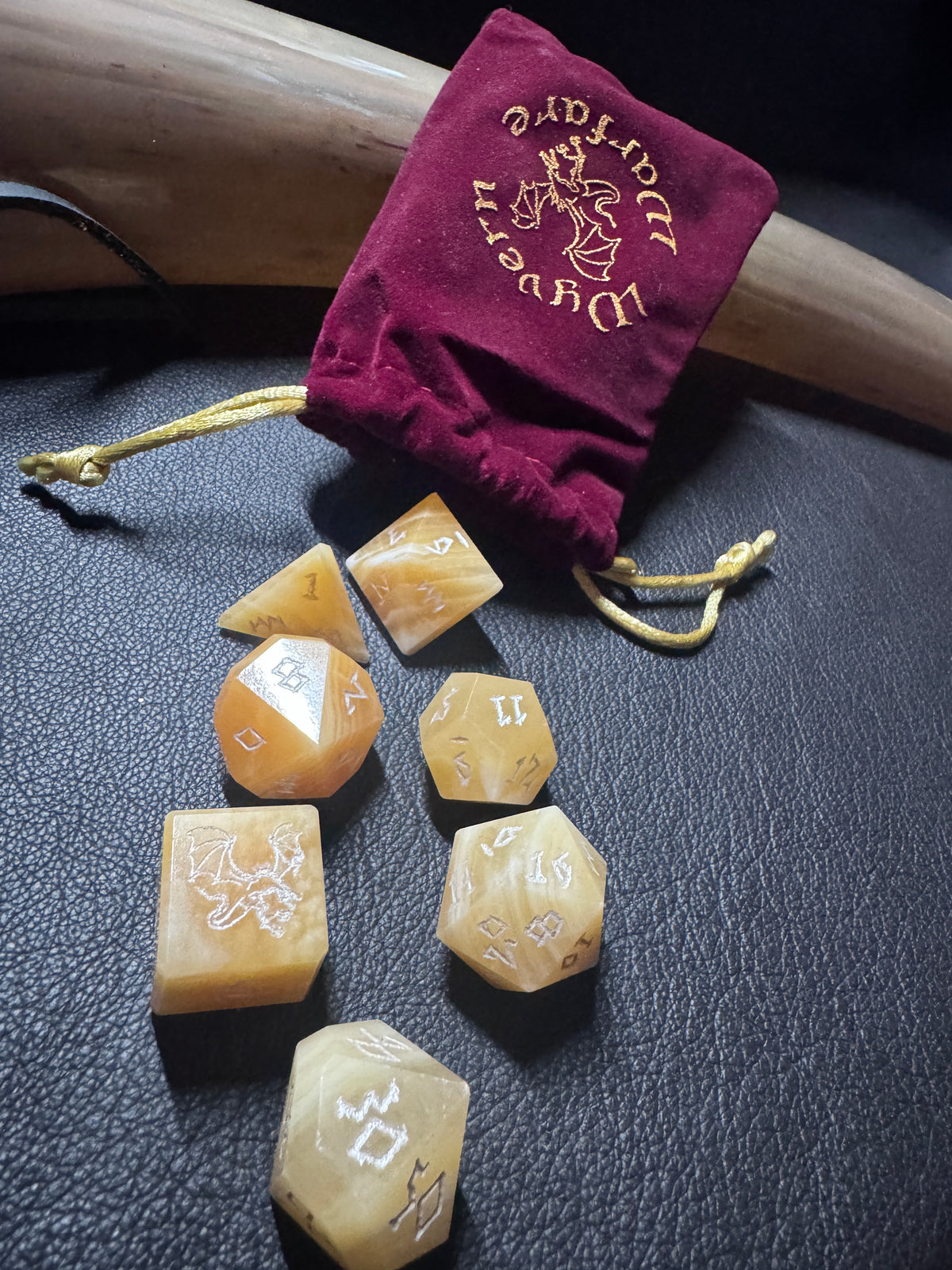 Yellow Calcite Gemstone set