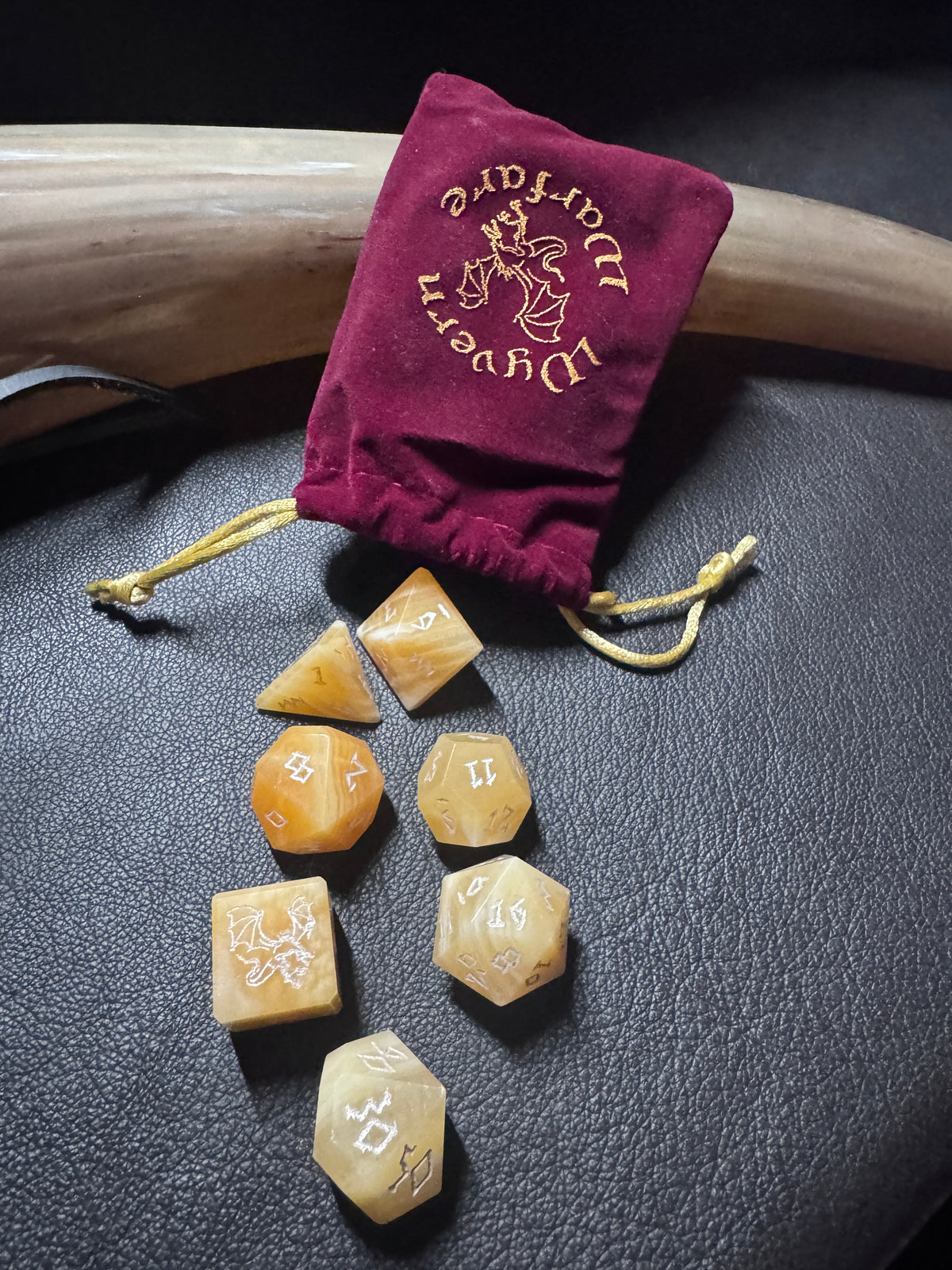 Yellow Calcite Gemstone set