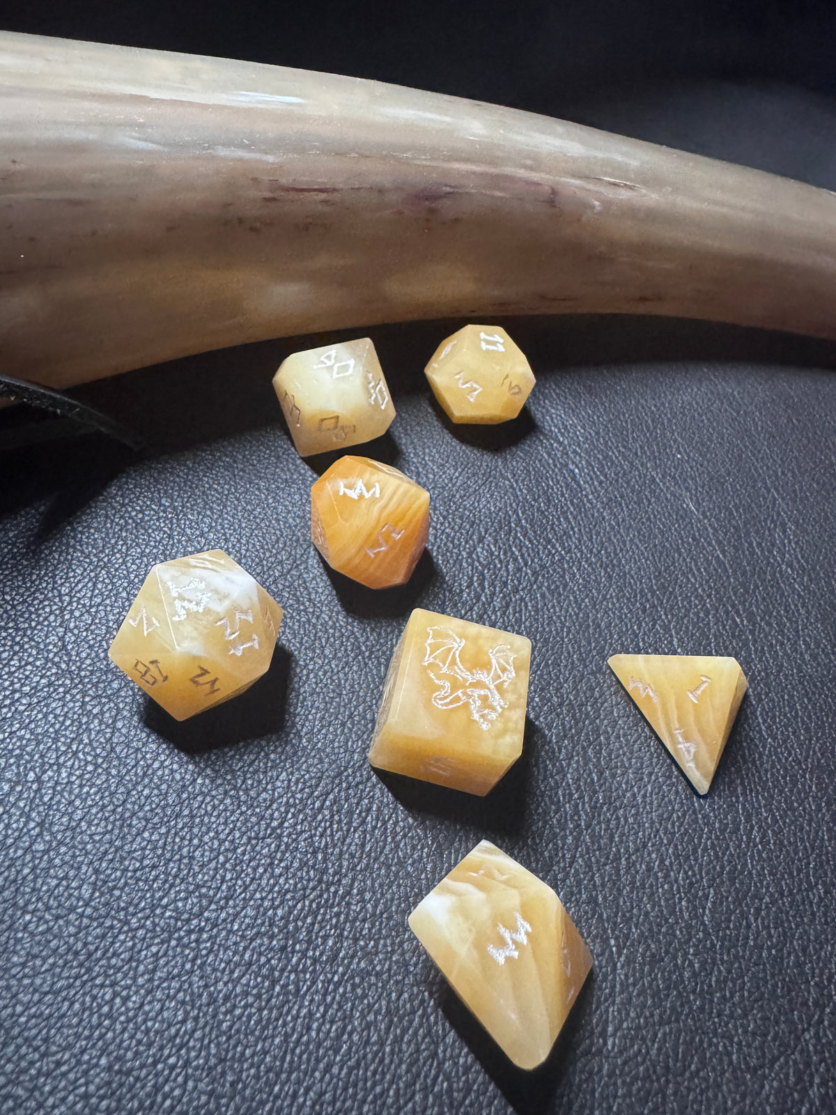 Yellow Calcite Gemstone set
