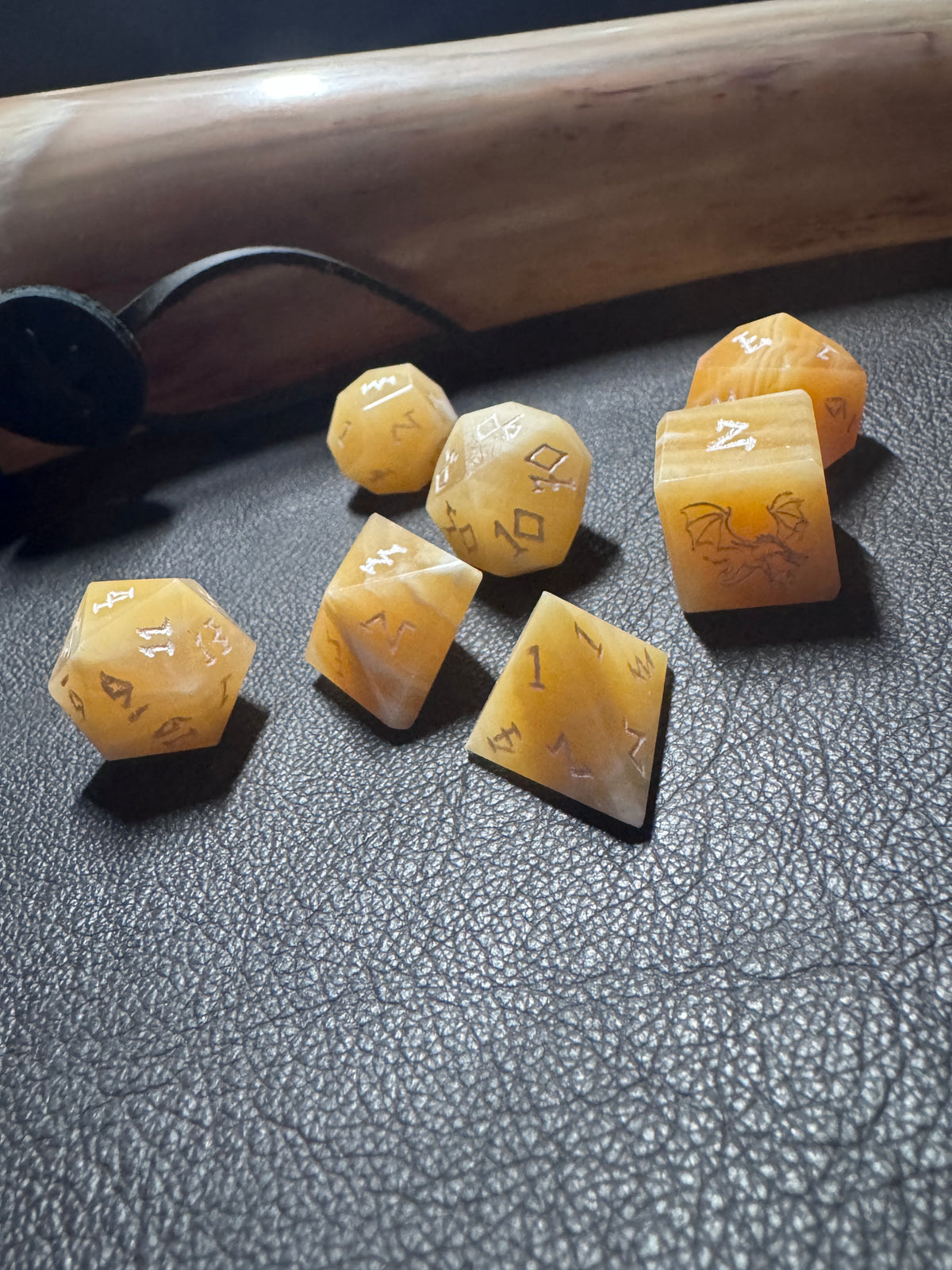Yellow Calcite Gemstone set