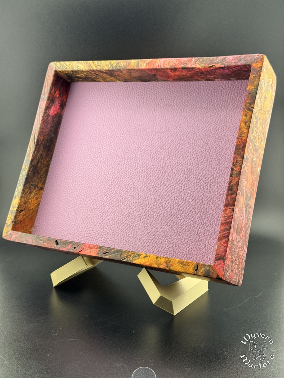 FebA2 - Burl Wood Dice Tray