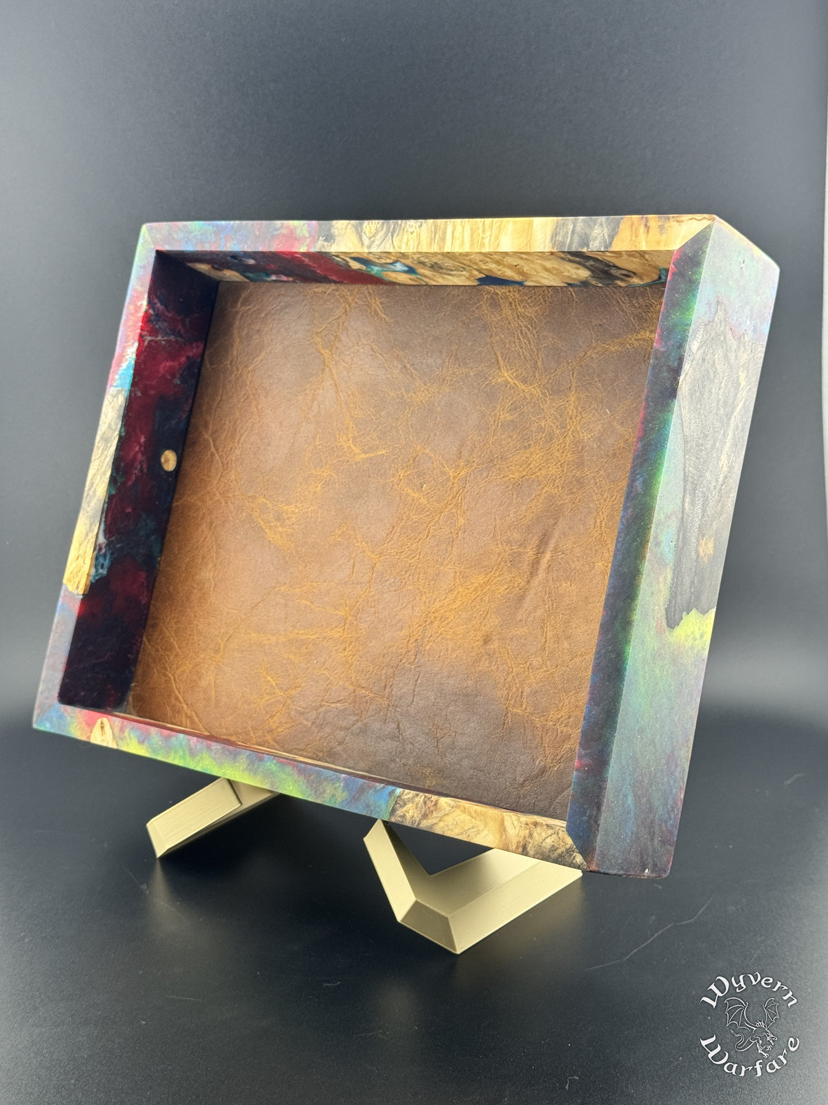 Fst05 - Burl Wood and Resin Dice Tray