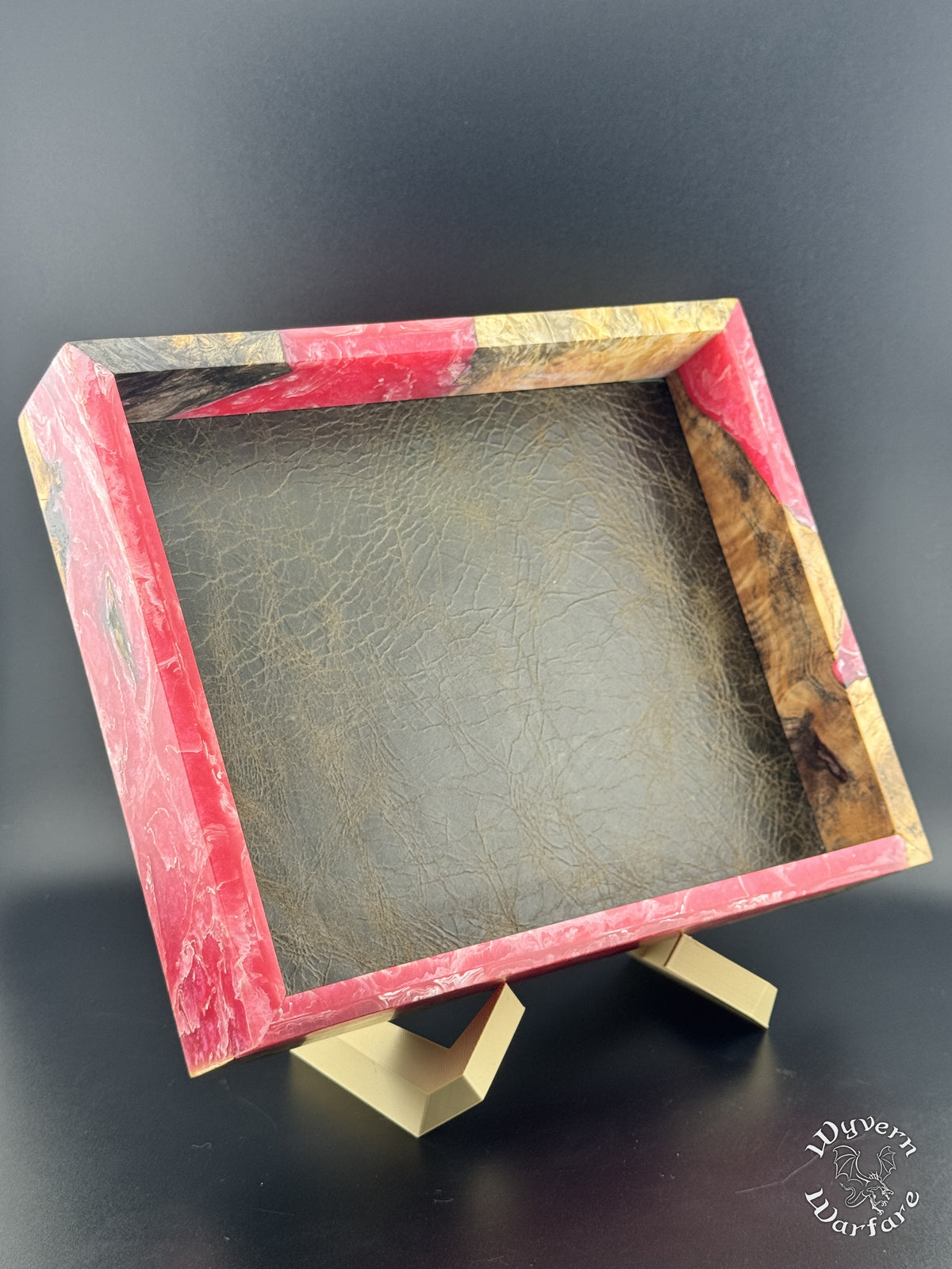 SE12 - Burl Wood and Resin Dice Tray