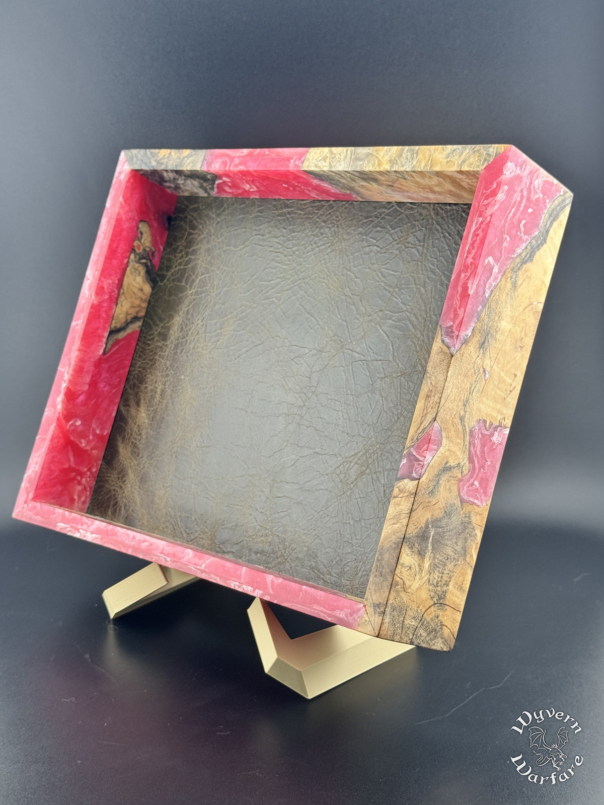 SE12 - Burl Wood and Resin Dice Tray