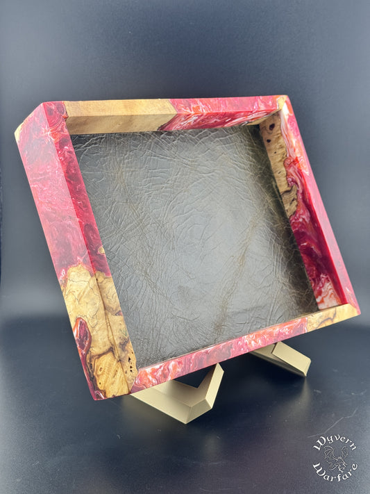 SE6 - Burl Wood and Resin Dice Tray